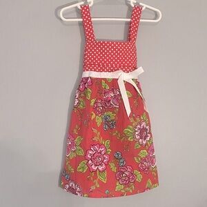 Pinky Pink Floral Kids Dress Size 4